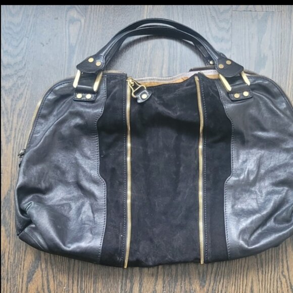 JIMMY CHOO Black Leather Expandable Bag - Picture 11 of 15